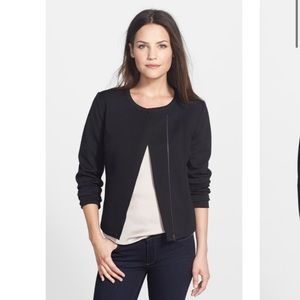 NWOT Halogen Knit Moto Jacket